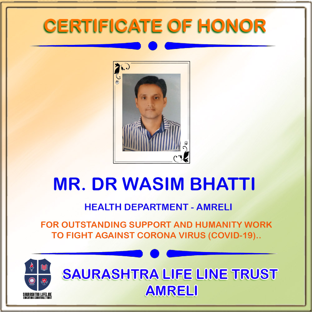 Certificate of Honor